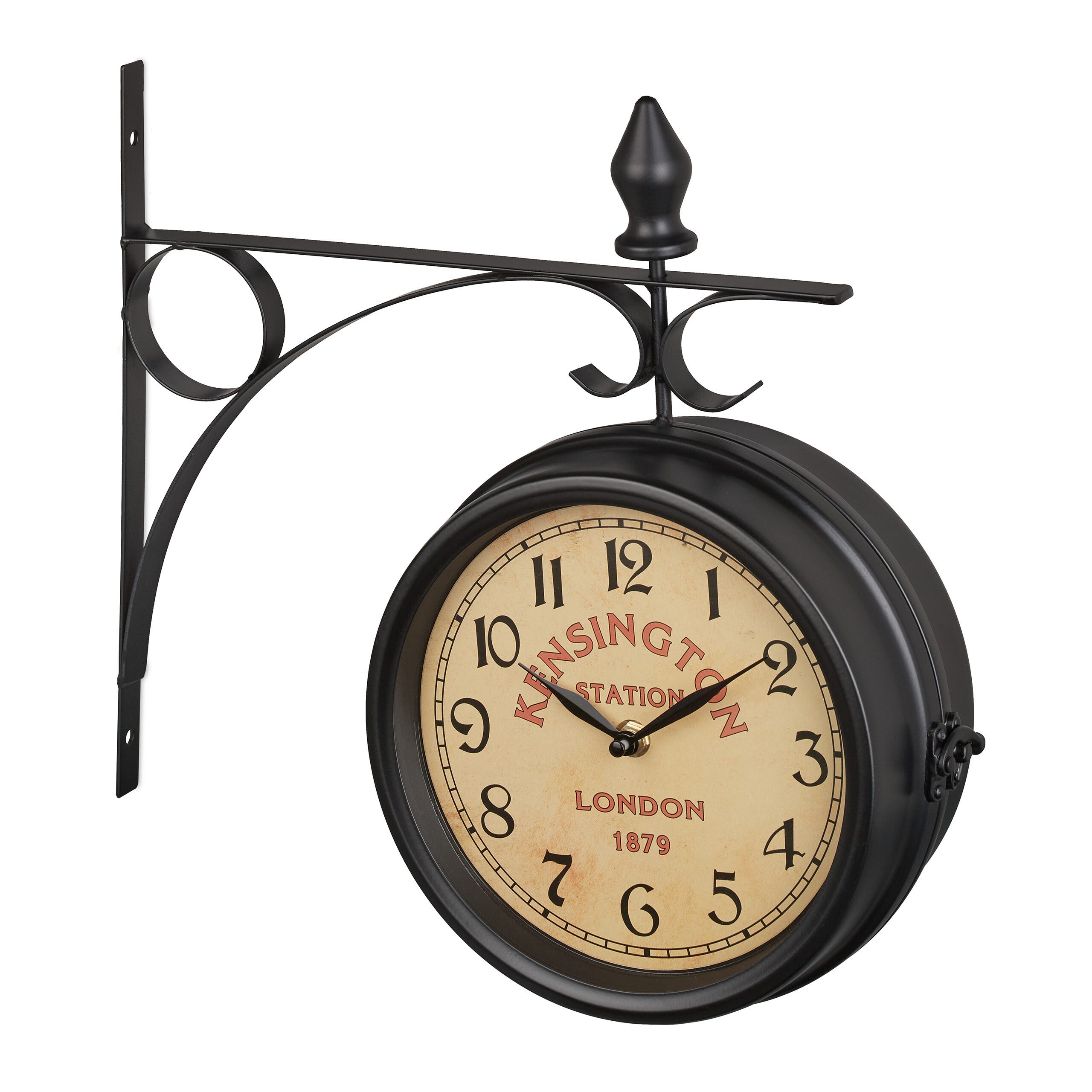 OROLOGIO VINTAGE DA Parete Cucina tipo Stazione Ferrovie Muro Metallo OROLOGIO VINTAGE DA Parete Cucina tipo Stazione Ferrovie Muro Metallo