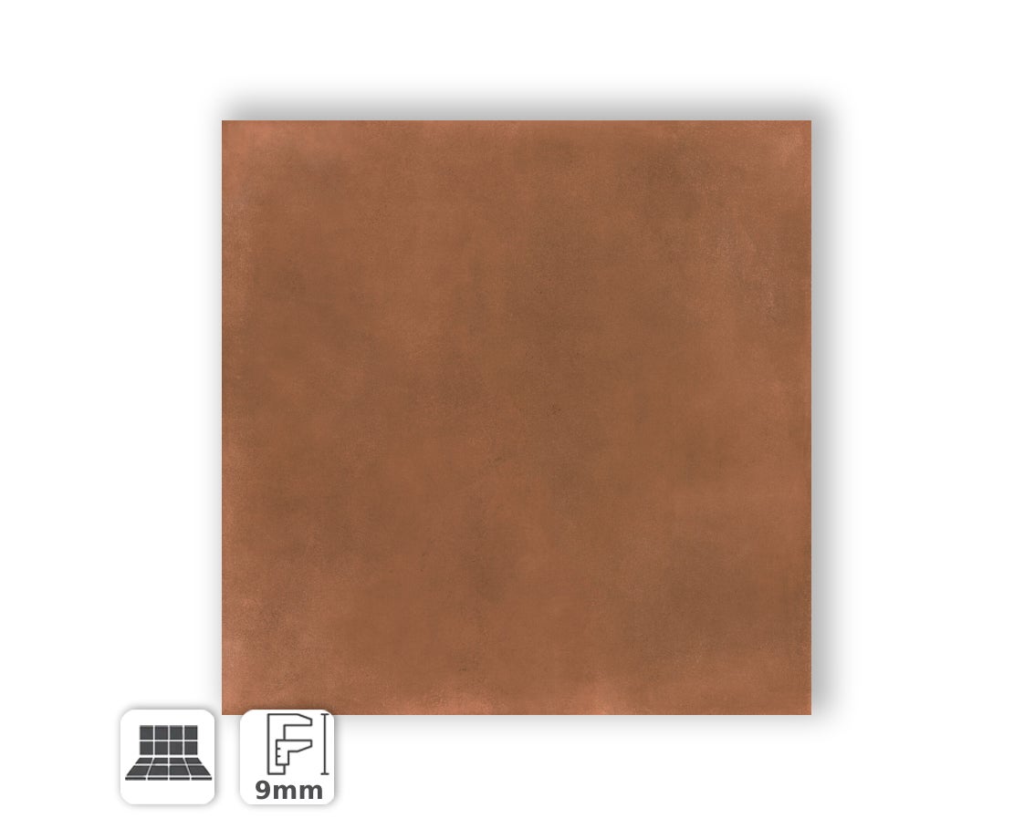 Grès Cérame Effet Ciment Rouge 60X60 (ERTS090) - Ceramishop.fr | Leroy ...