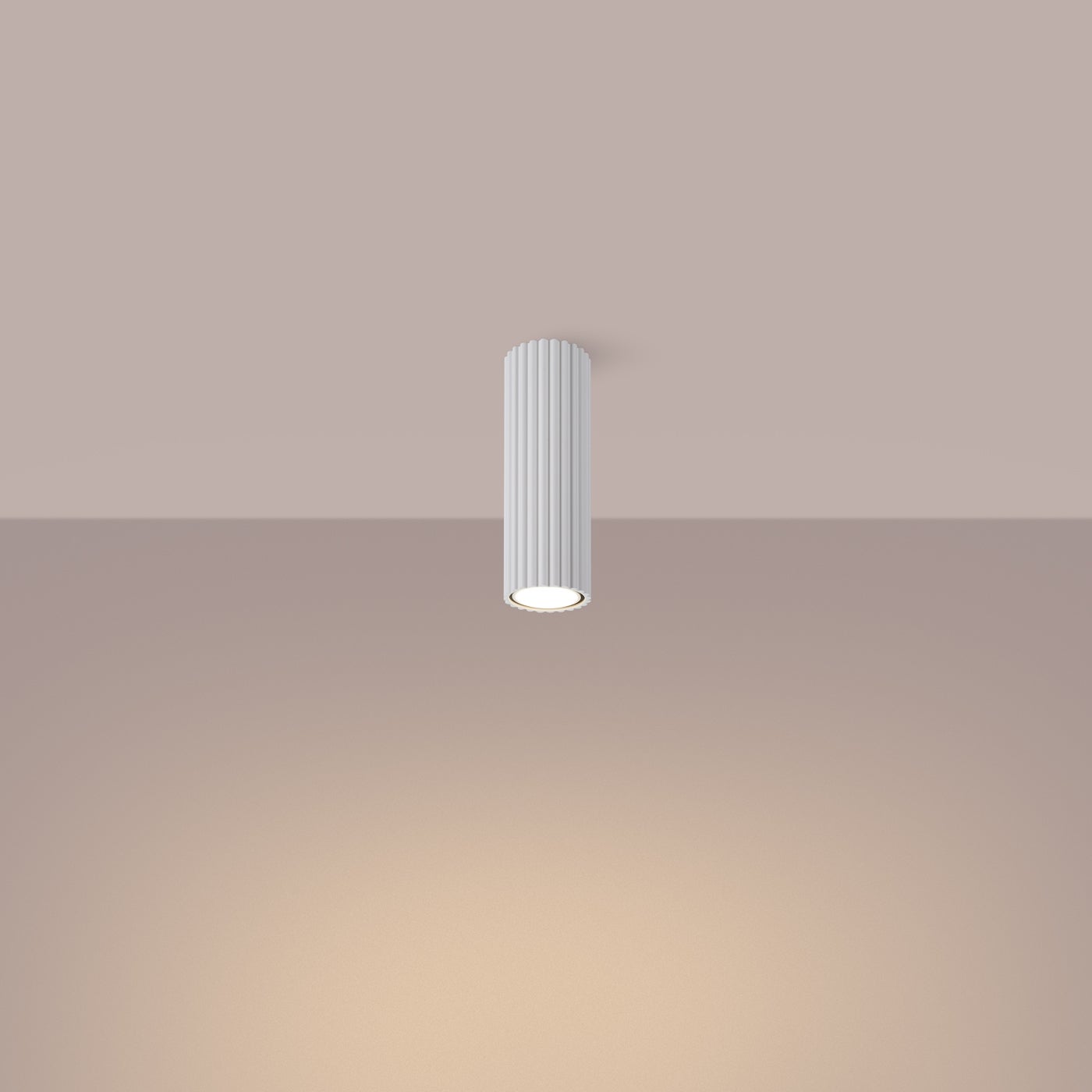 Plafon GLOOW 20 biały LED 3000K - 6.5x6.5x20cm Sollux
