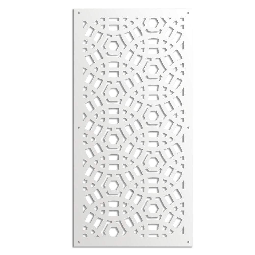 MAYA PELOTA - Panel perforowany z PVC - Parasol przeciwsłoneczny - Rozmiar 73x148 cm - Grubość 1 cm - Kolor BIAŁY