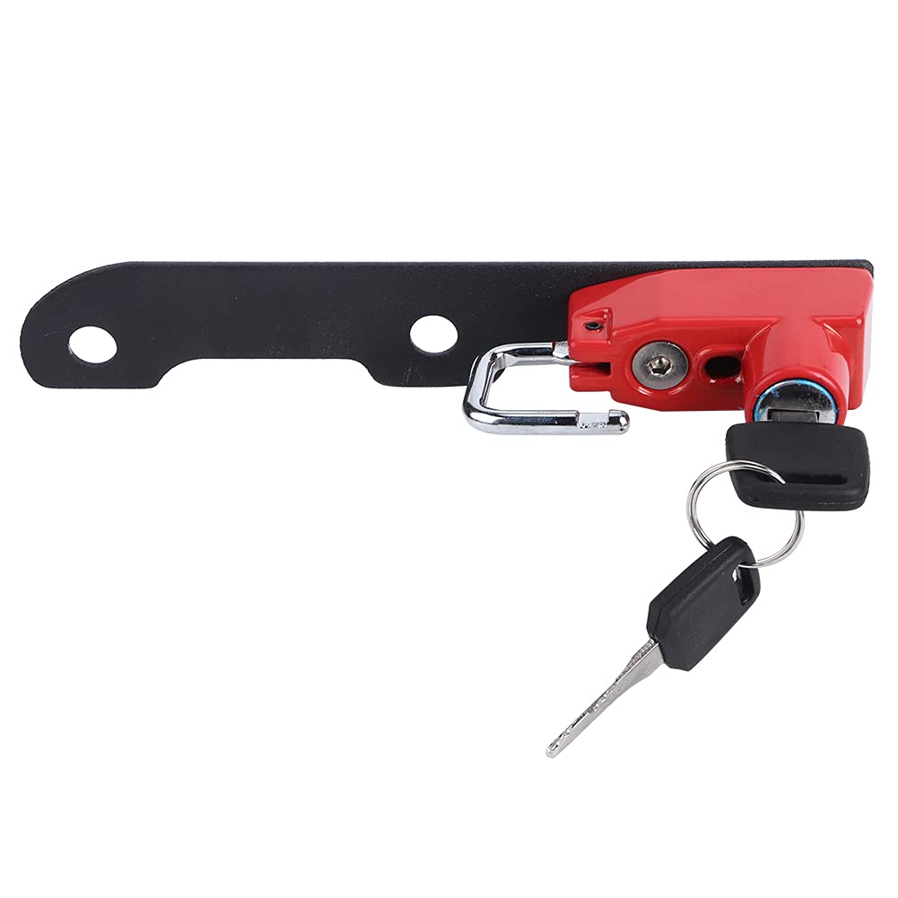 EUYKQNOI Extension De Verrouillage Casque Moto 2 Pièces - Anneau D Inox, Double Verrouillage, Universel Scooter