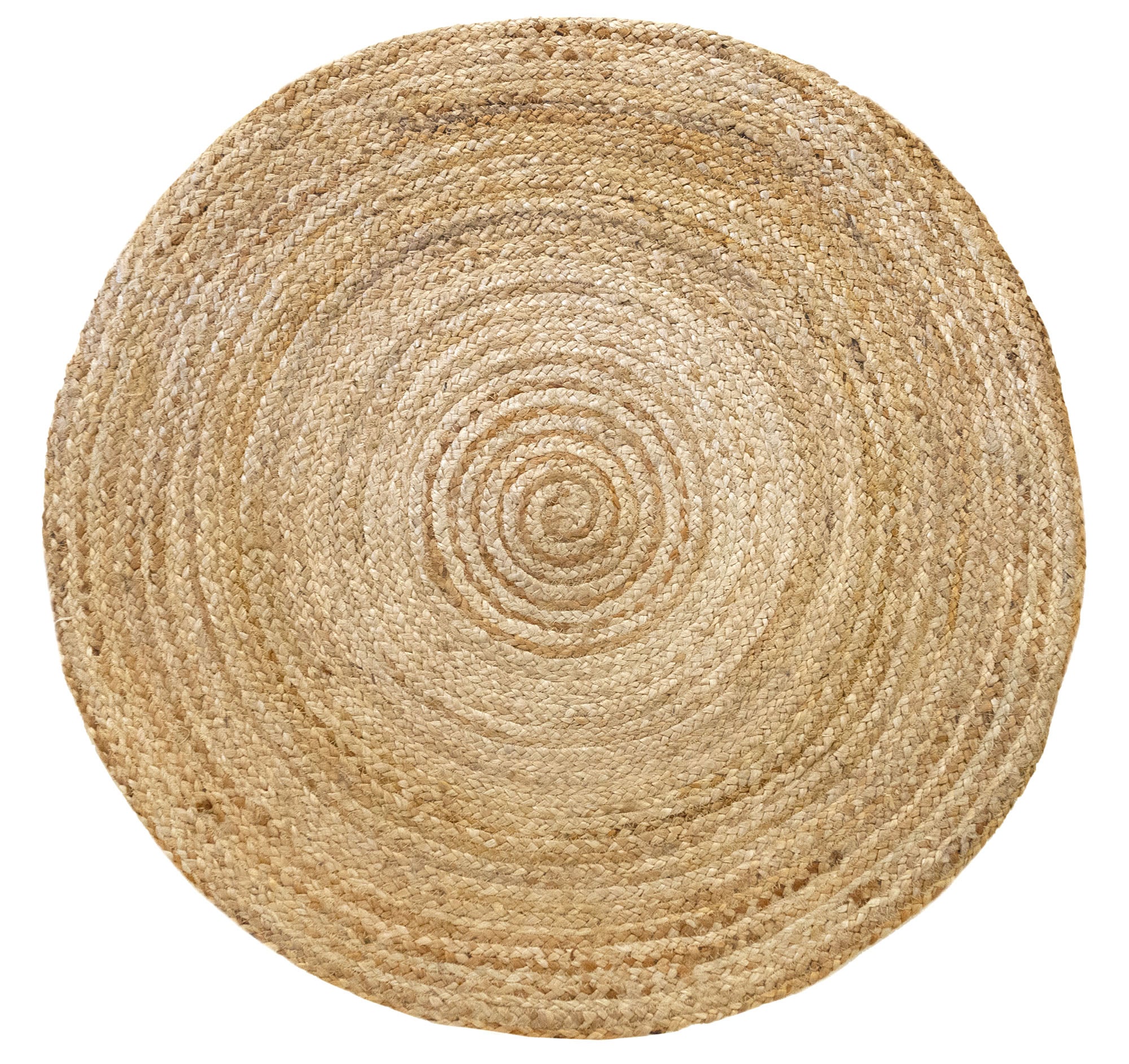 Hamid - Lot de tapis ronds en jute naturel ALHAMBRA 100x100cm - Tapis pour salon, chambre et salle familiale - 2