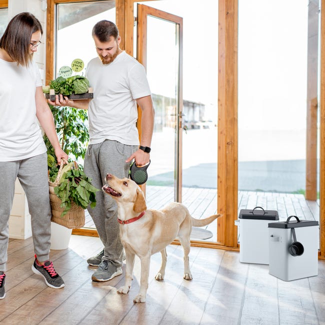 Porta Crocchette Per Cani 12 Kg Set 2 Contenitori Crocchette