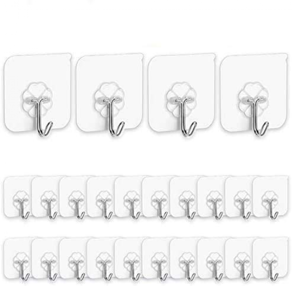 Haczyki samoprzylepne Kuchenne haczyki ścienne opakowania samoprzylepnych wieszaków bez gwoździ z haczykami ze stali nierdzewnej Haczyki sufitowe Bay