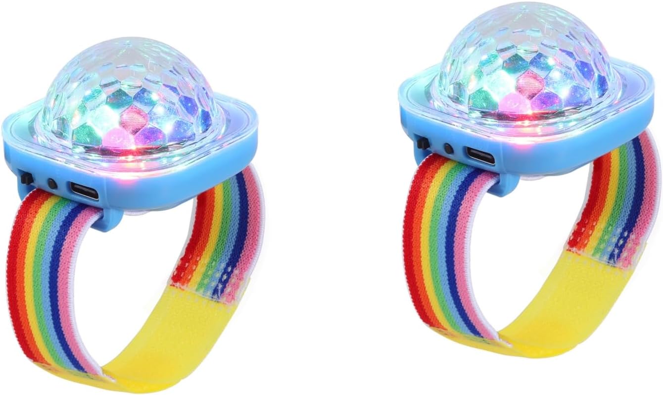 Lot De 3 Mini Boules Disco Lumineuses - 5 Modes - Rechargeables - Idéal Fêtes Et Soirées