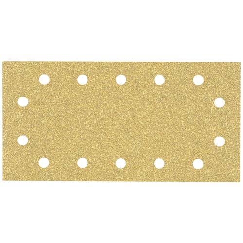 Bosch Professional 10x Carte abrasive Expert C470 con 14 fori (per Legno duro, Vernice su legno, 115x230 mm, Grana 40, accessorio Levigatrice orbitale