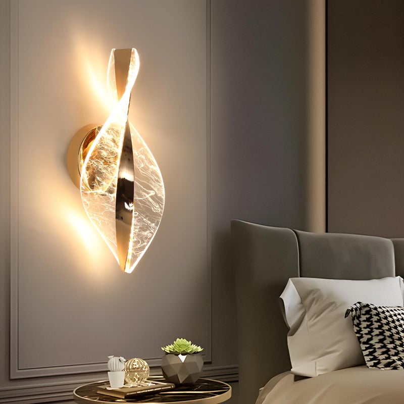 Kinkiet LED, 12W 2000LM Oro Dimmable, Lampa Ścienna LED z 3 Temperaturami Barwowymi do Sypialni, Korytarza, Salonu, Jadalni, 3000K/4500K/6500K