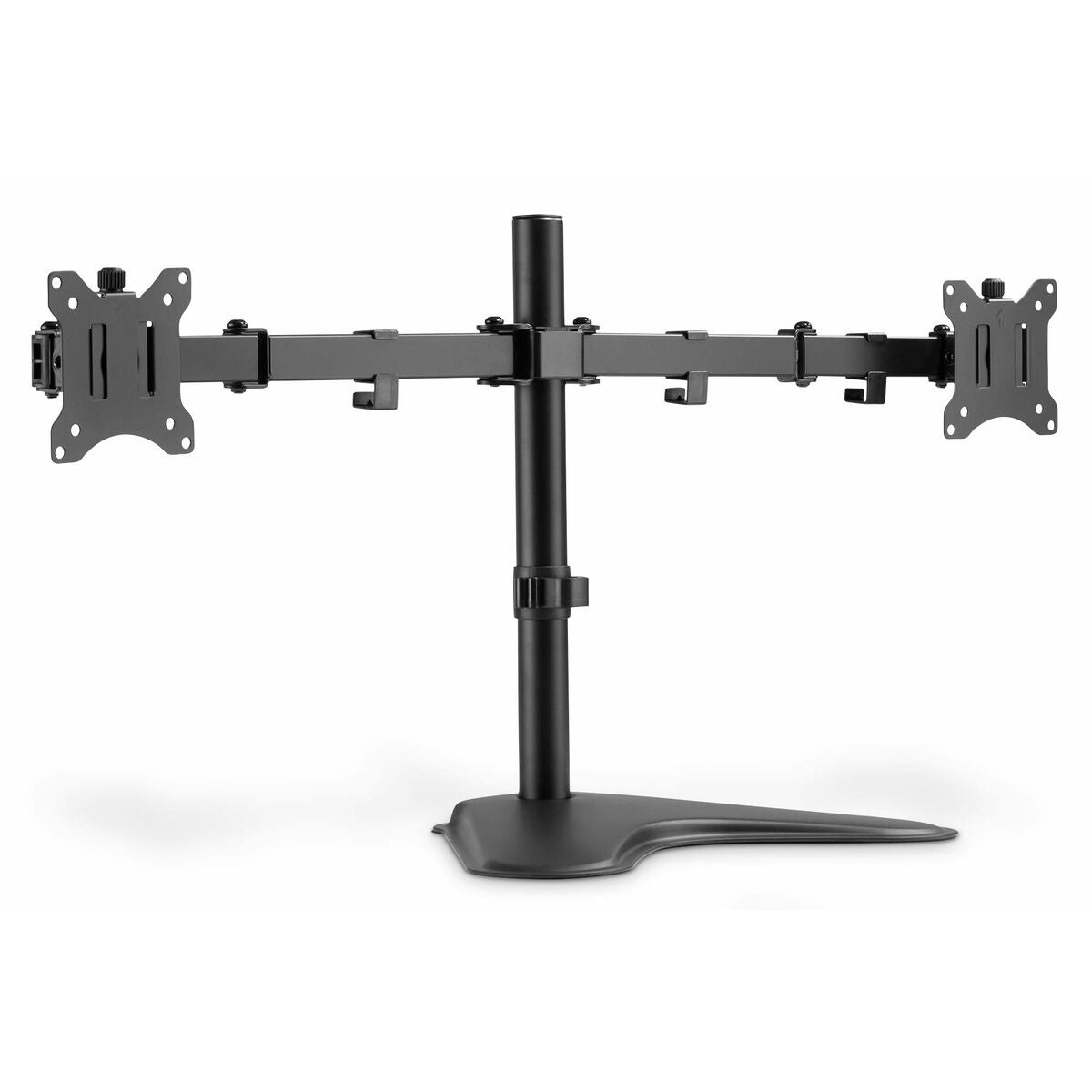 Uchwyt na dwa monitory DIGITUS DA-90401 stal czarna mat regulowany