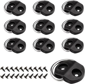 Lot De 8 Anneaux En D Hardtop Acier Inoxydable Noir – Ancrages Arrimage Robuste Pour Jeep, Remorques, Camions
