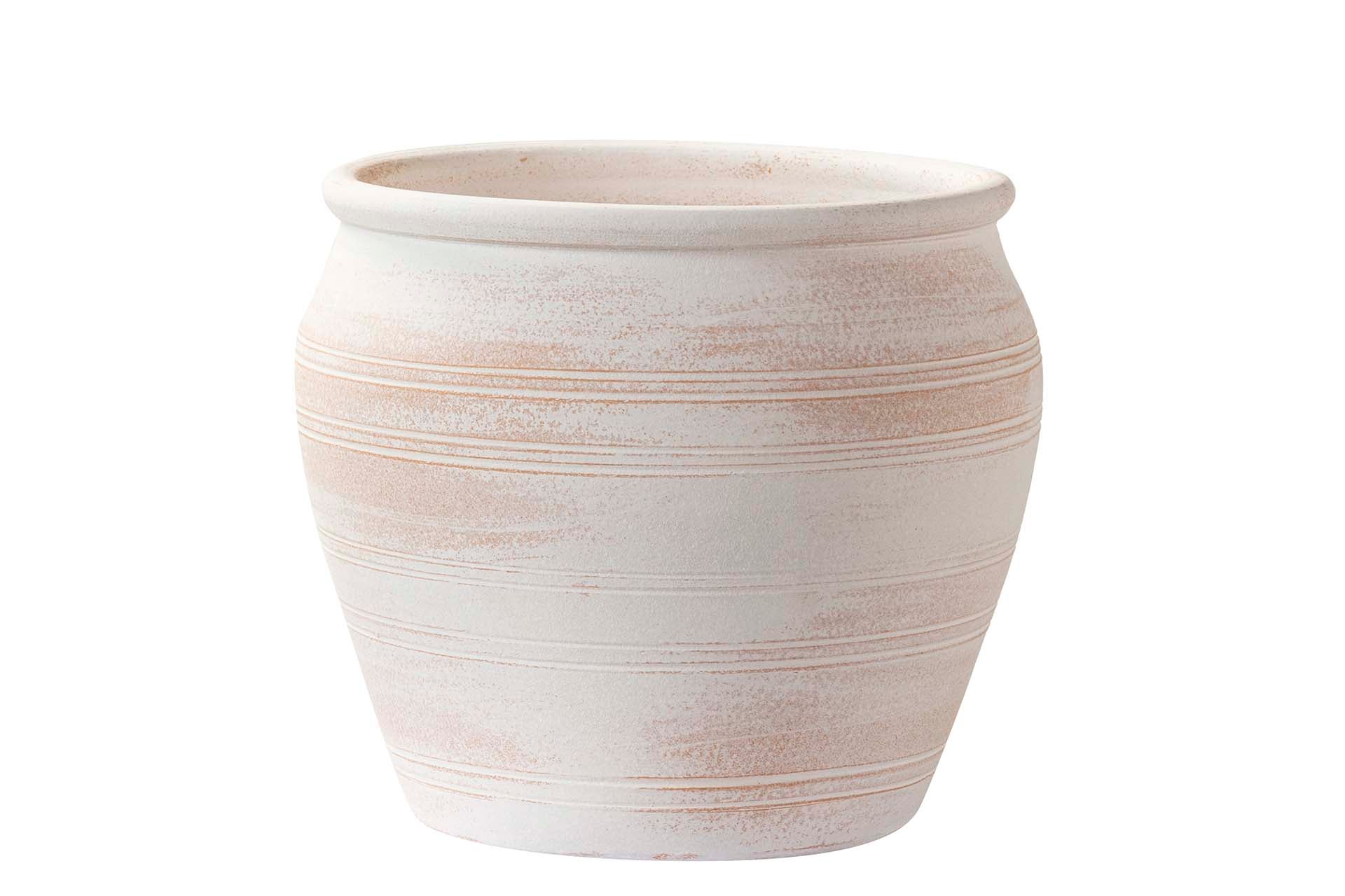 Vaso Fioriera angolare decorativa classica tradizionale 40x40 H34 in polimero resistente terracotta per piante per giardini