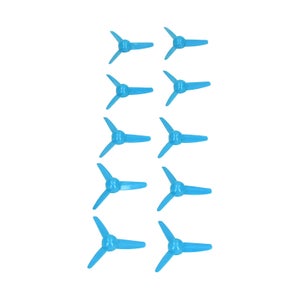 Lot de 10 hélices à 3 pales en plastique de 70 mm pour bateau, jouet, voiture, RC, accessoires rotatifs, trou de 2 mm (bleu) | Leroy Merlin
