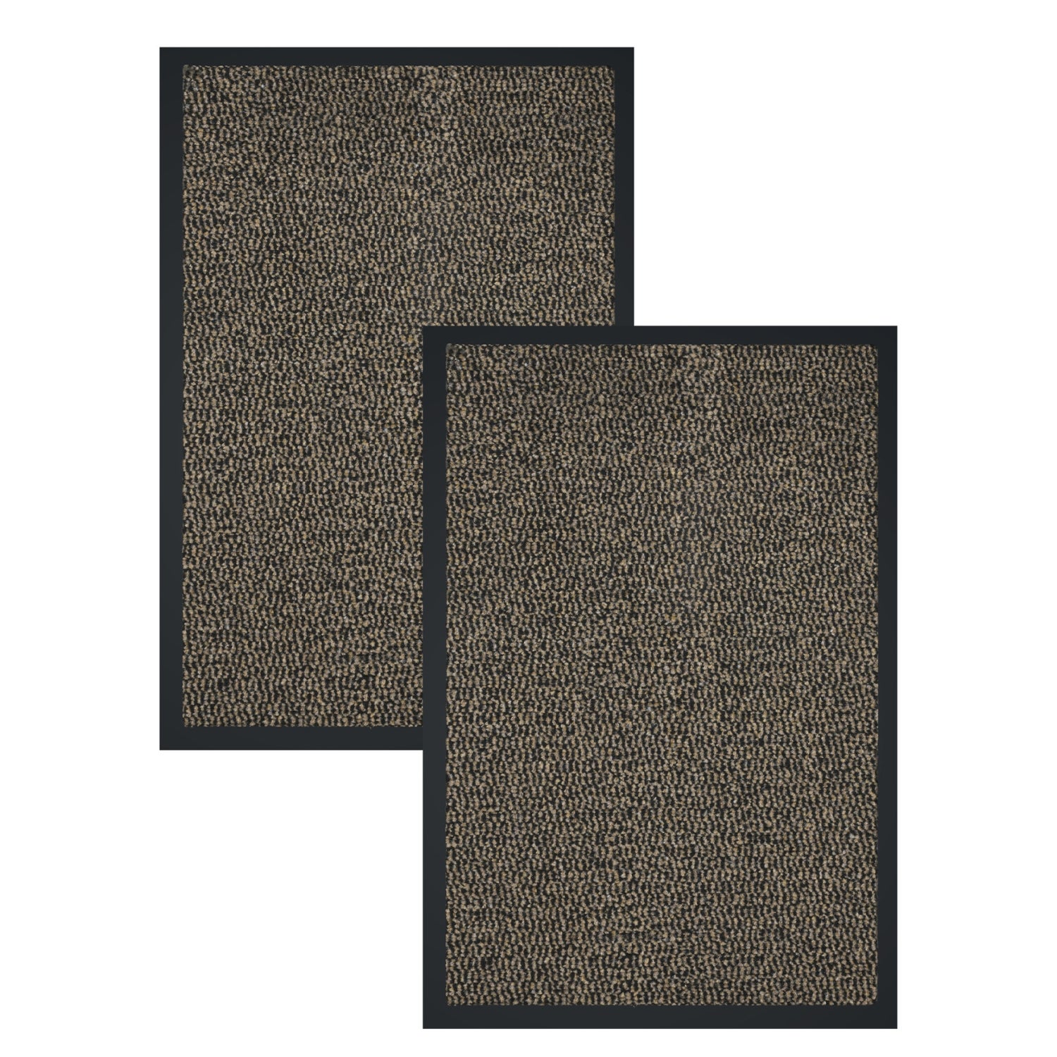 Wycieraczka pod drzwi Bruno 40x60 cm brązowy zestaw 2 szt