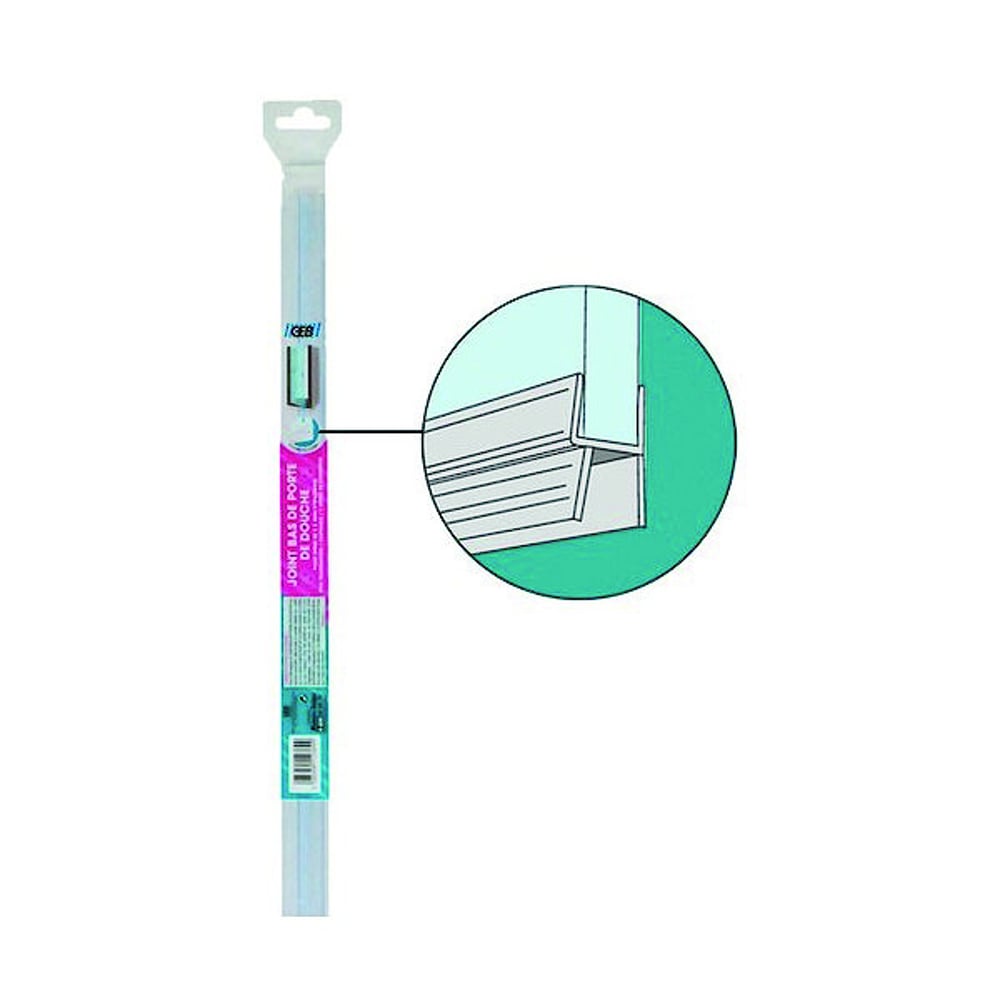 Joint tubulaire pour bas de porte de douche ou côté de porte de douche 5 à 8mm - 1 mètre - 4