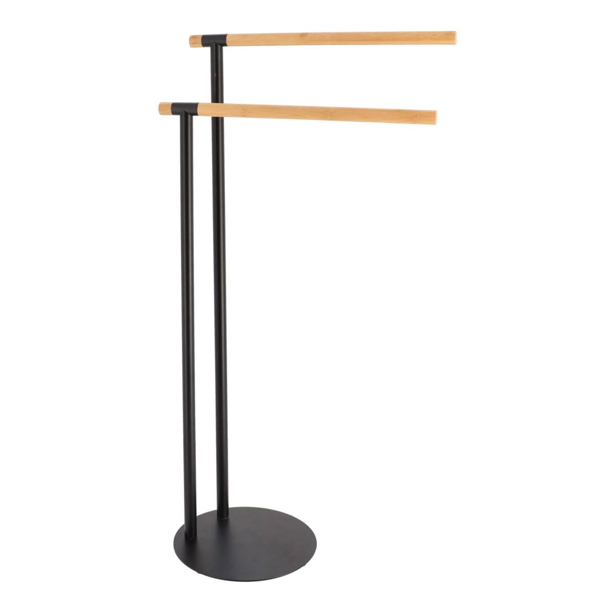 Porte-Serviettes 3 Barres En Bambou TENDANCE - H 82 Cm, Design Naturel Et Élégant Pour Salle De Bain
