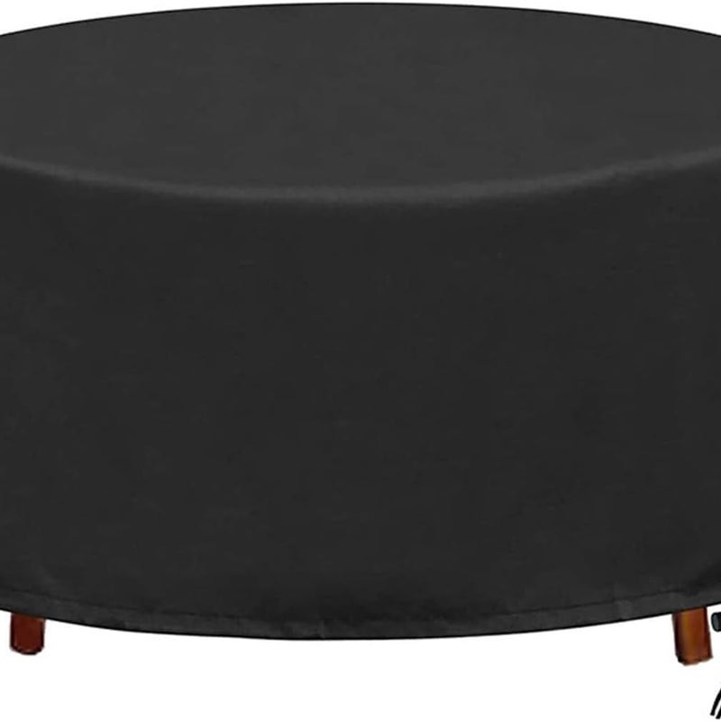 Wodoodporny pokrowiec ochronny na okrągły stół ogrodowy - Wytrzymały pokrowiec ochronny na meble ogrodowe - 185 x 110 cm