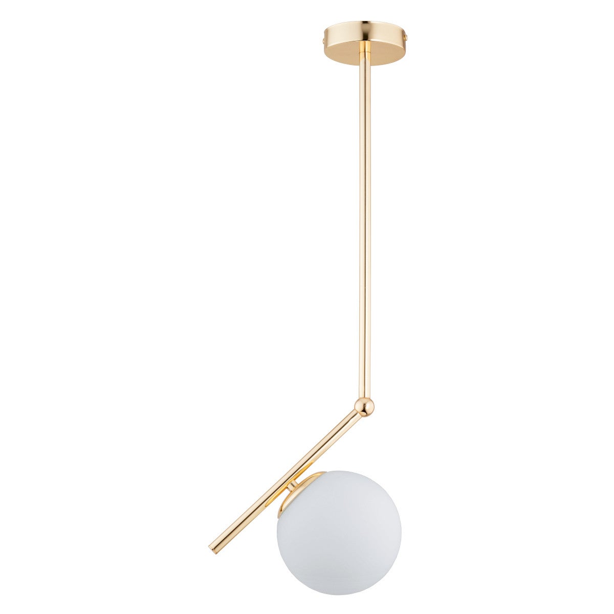 Lampa wisząca Liberty złoto-biała 1xE14x10W minimalistyczna wym: 68 x 15 x 24 cm metal Alfa
