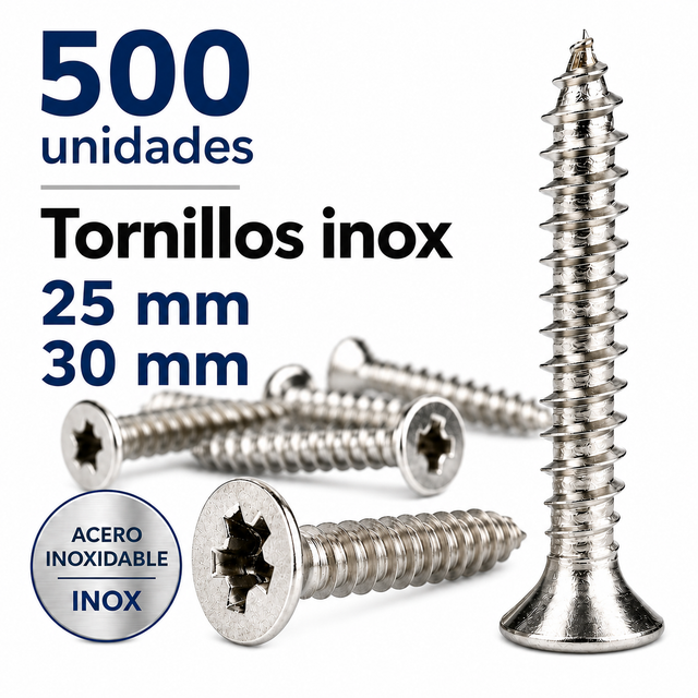 VIS INOX A4 4X25 (500 UNITÉS)