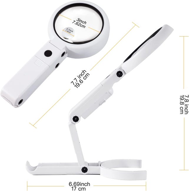 Lente d'ingrandimento portatile, lente d'ingrandimento da tavolo