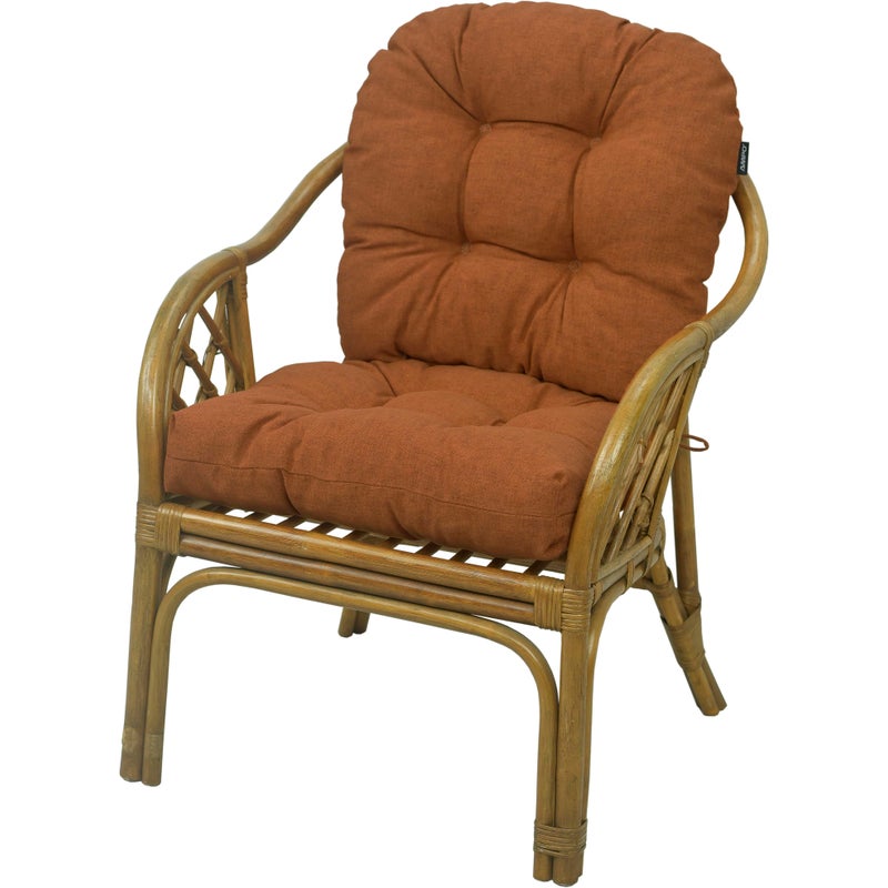 Poduszka na fotel rattanowy AMPO koniak melanż 1 szt.