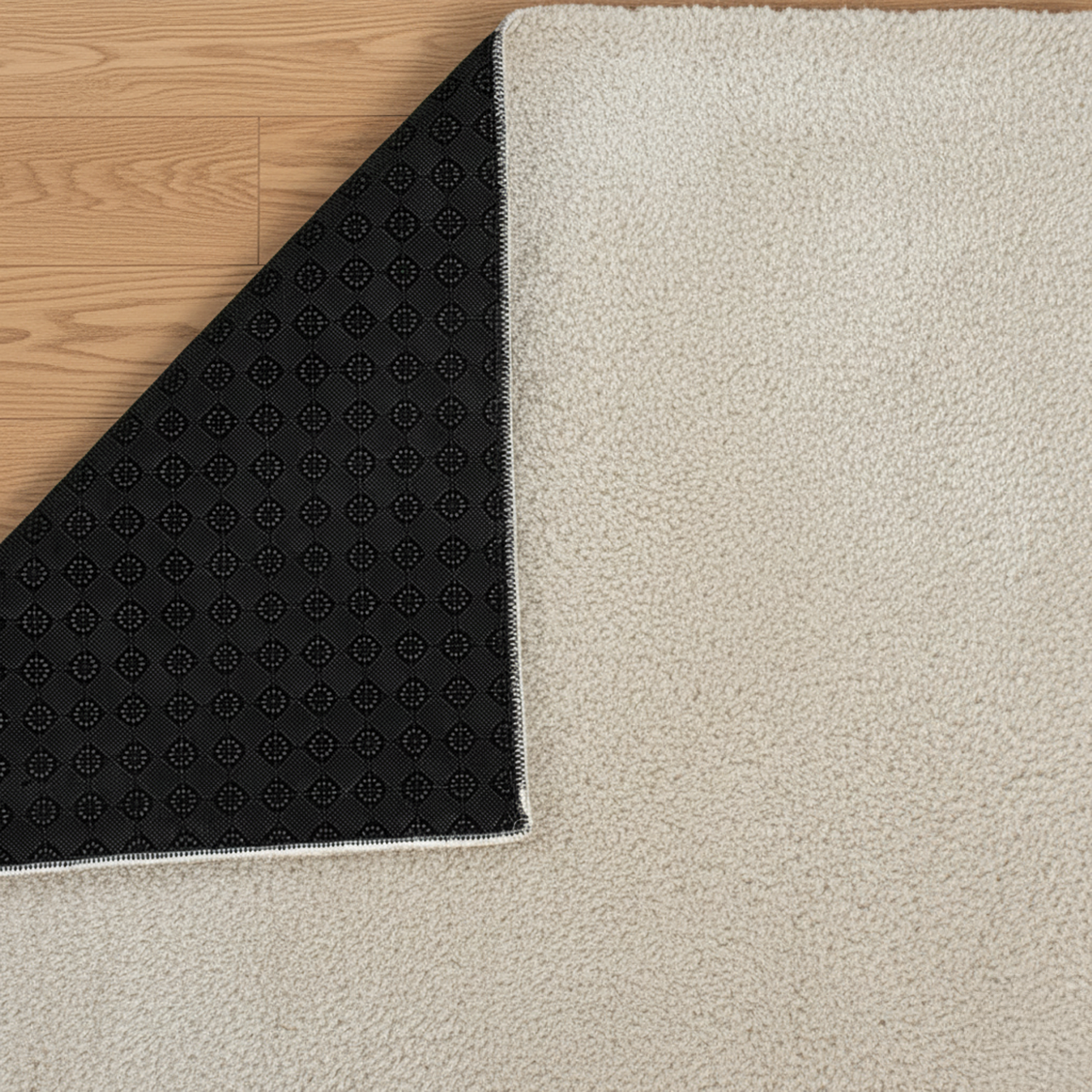 RUGURA - Alfombra Salón Moderna Unicolor Lavable Antideslizante Pelo Corto y Suave 150x220cm Beige - 8