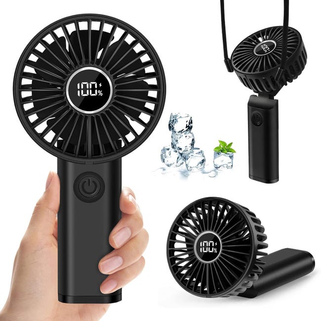 Mini Ventilateur Portable Rechargeable USB 6 Vitesses Silencieux Et Mini Ventilateur Portable Rechargeable USB 6 Vitesses Silencieux Et