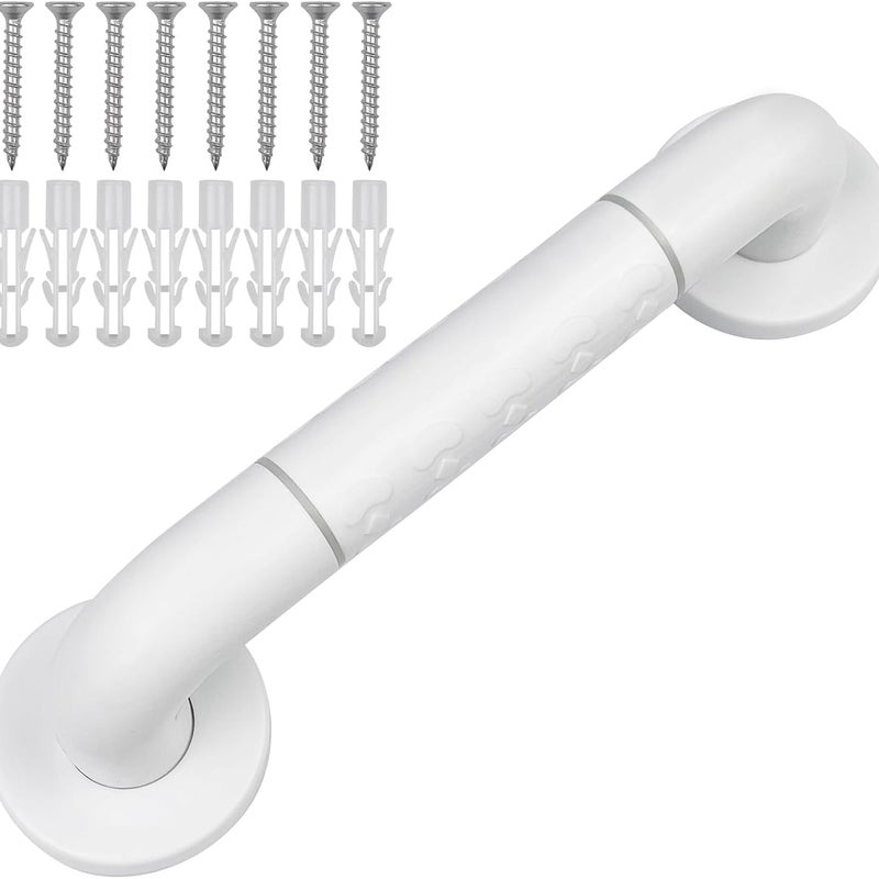 Poręcz do toalety, 1 sztuka, 30 cm, poręcz do prysznica, antypoślizgowy uchwyt do prysznica, biały uchwyt bezpieczeństwa do łazienki