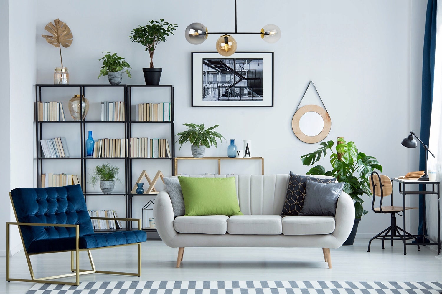 Lampa sufitowa wisząca modern 3xE14 klosz okrągły wielokolorowy Light Home LH - 3