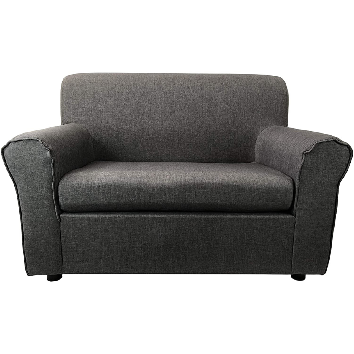 Canapé 2 Places GRAVFORCE Avec Prise USB – 157 Cm Gris Clair – Fonctionnel Pour Salon, Chambre, Bureau – Pieds En Bois Massif