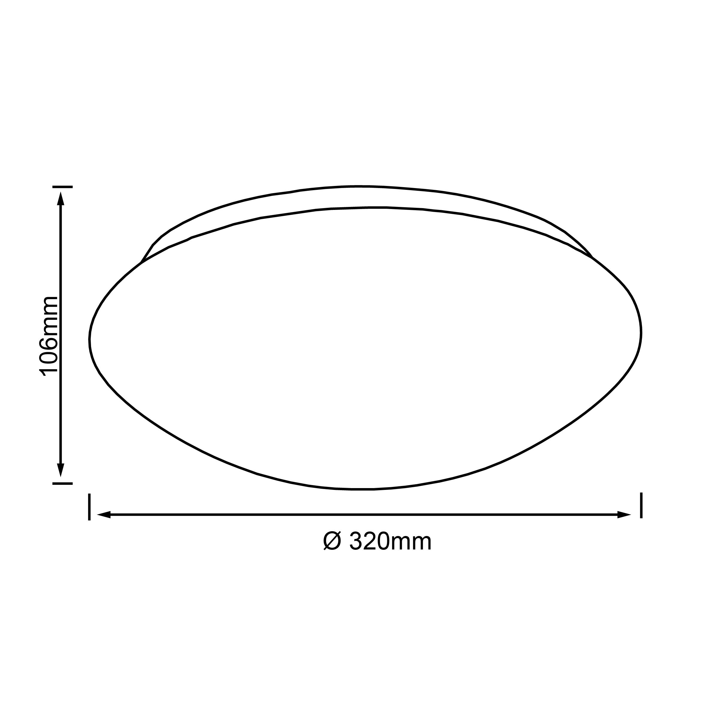 BRILLIANT Visitation LED lampa sufitowa 39cm biało-srebrny | 1x LED 24W zintegrowany, (2460lm, 3000-6000K) | Skala A ++ do E | Możliwość ściemniania / - 5