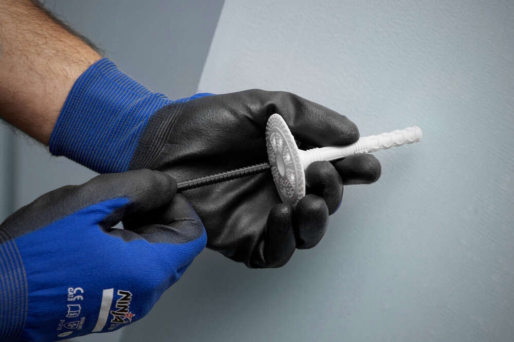 Cheville de fixation pour panneaux isolants avec clou en polyamide Homologué ETE Ø10 x 90 (boîte de 200 unités.) - 4