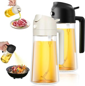 2in1 Cucina Spray Olio Dispenser Spruzzatore di Olio Lucidatore O Solo Spray per Friggrice Ad Aria Insalata Grigliare Arrostire Cottura Cucina Acce  15