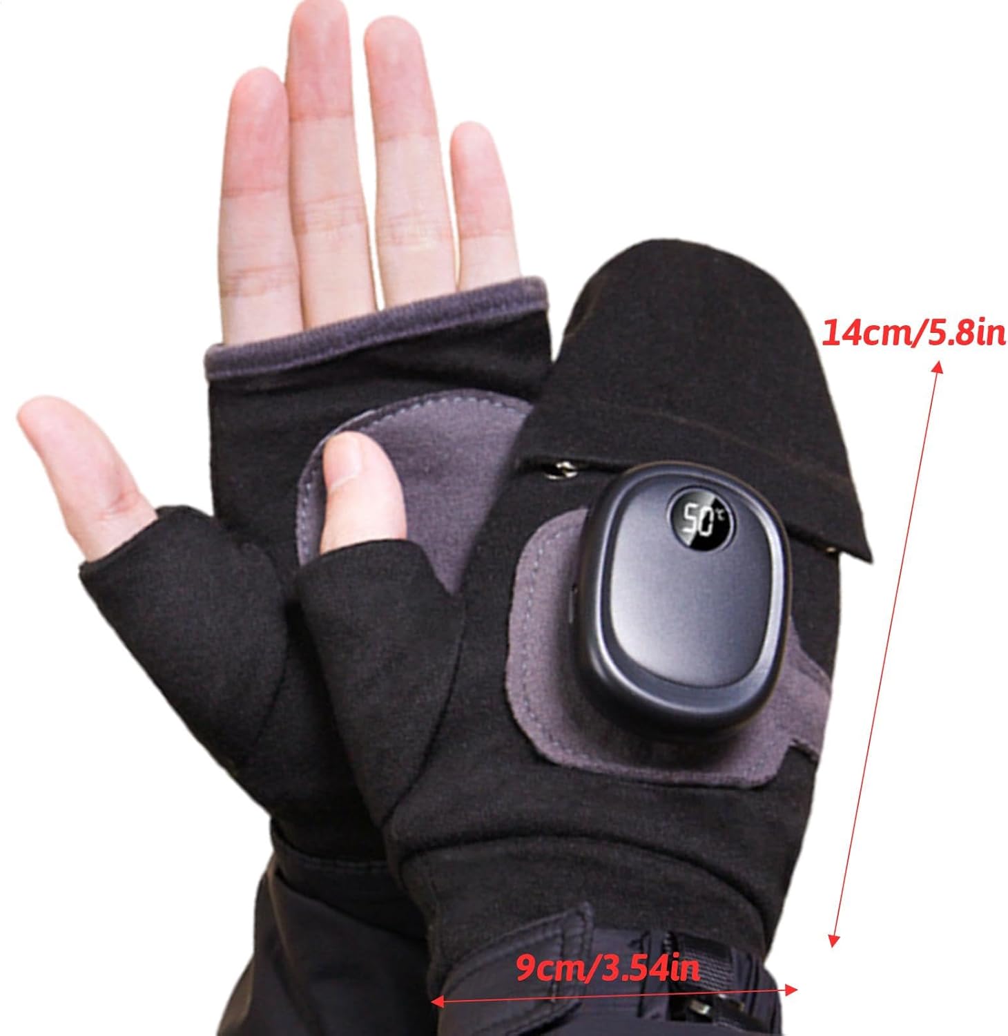 Guanti Invernali Riscaldati In Pelle – Unisex, Impermeabili, Con Batteria USB 4000mAh