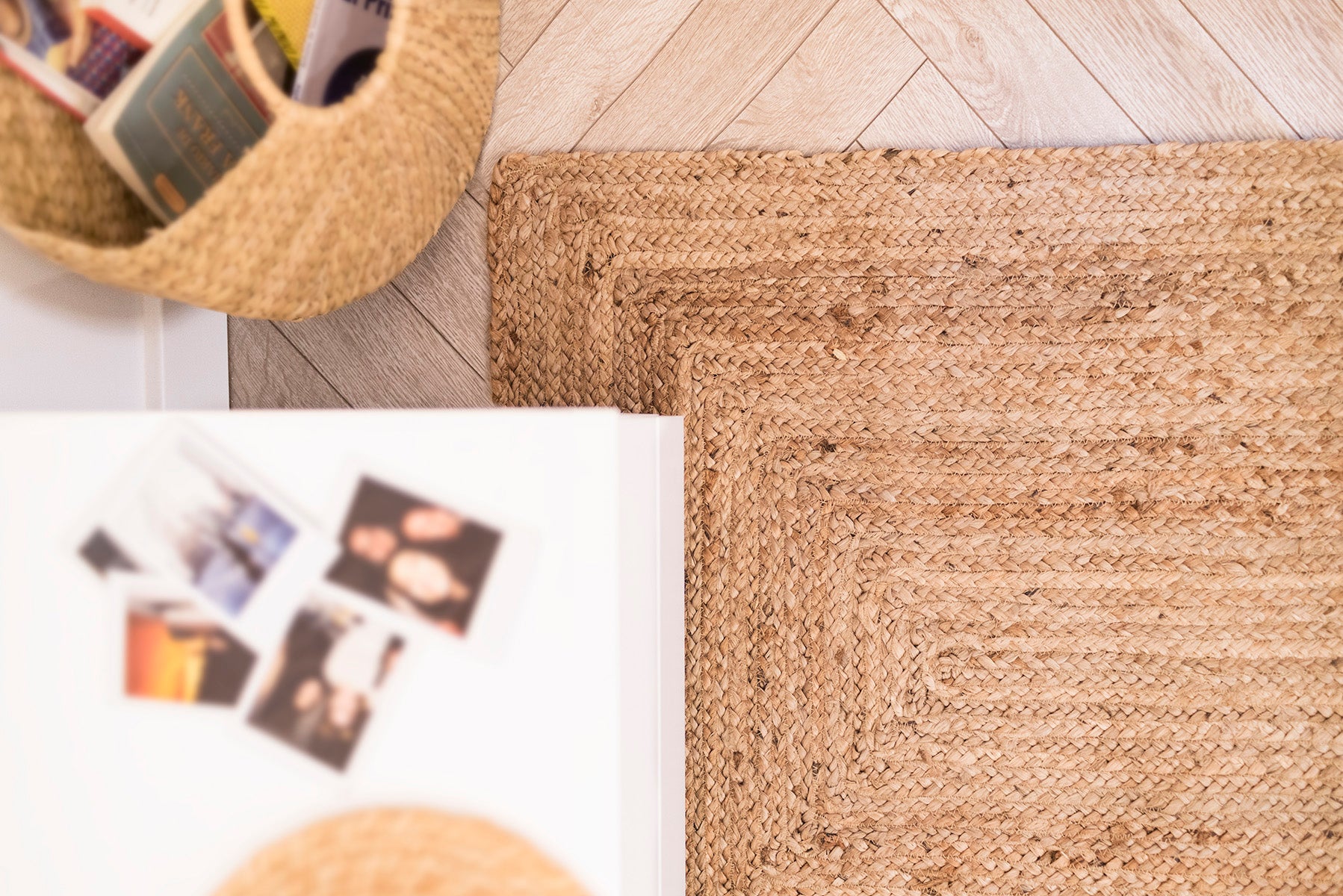 Tapis couloir en jute Ibiza 80 x 200 cm naturel fait main tissage plat - 2