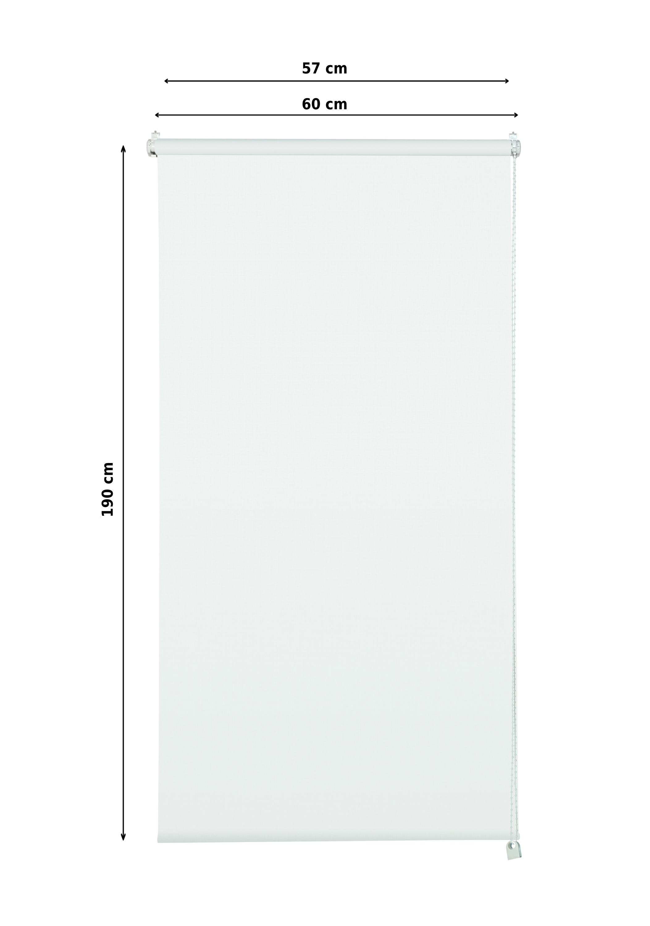 INSPIRE - Store enrouleur screen - l.60 x 190 cm - Blanc - 3