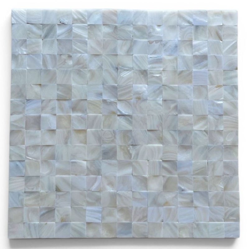 Mozaika z Macicy Perłowej na Siatce 30x30 cm – Eleganckie i Luksusowe Wykończenie