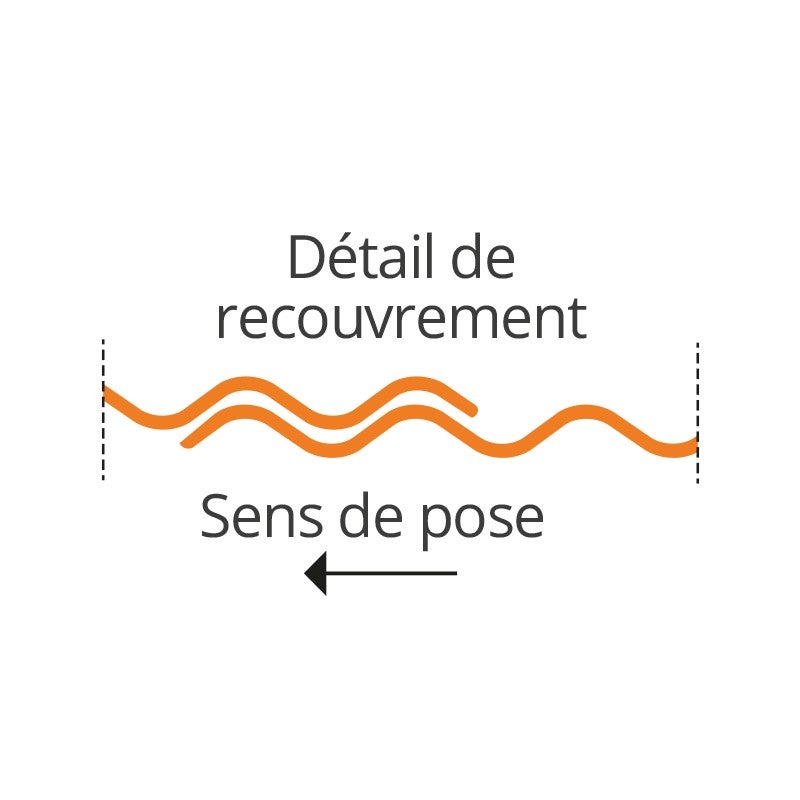 Tôle ondulée galvanisée pour couverture métallique 2100x900 mm BOTAN® - 4