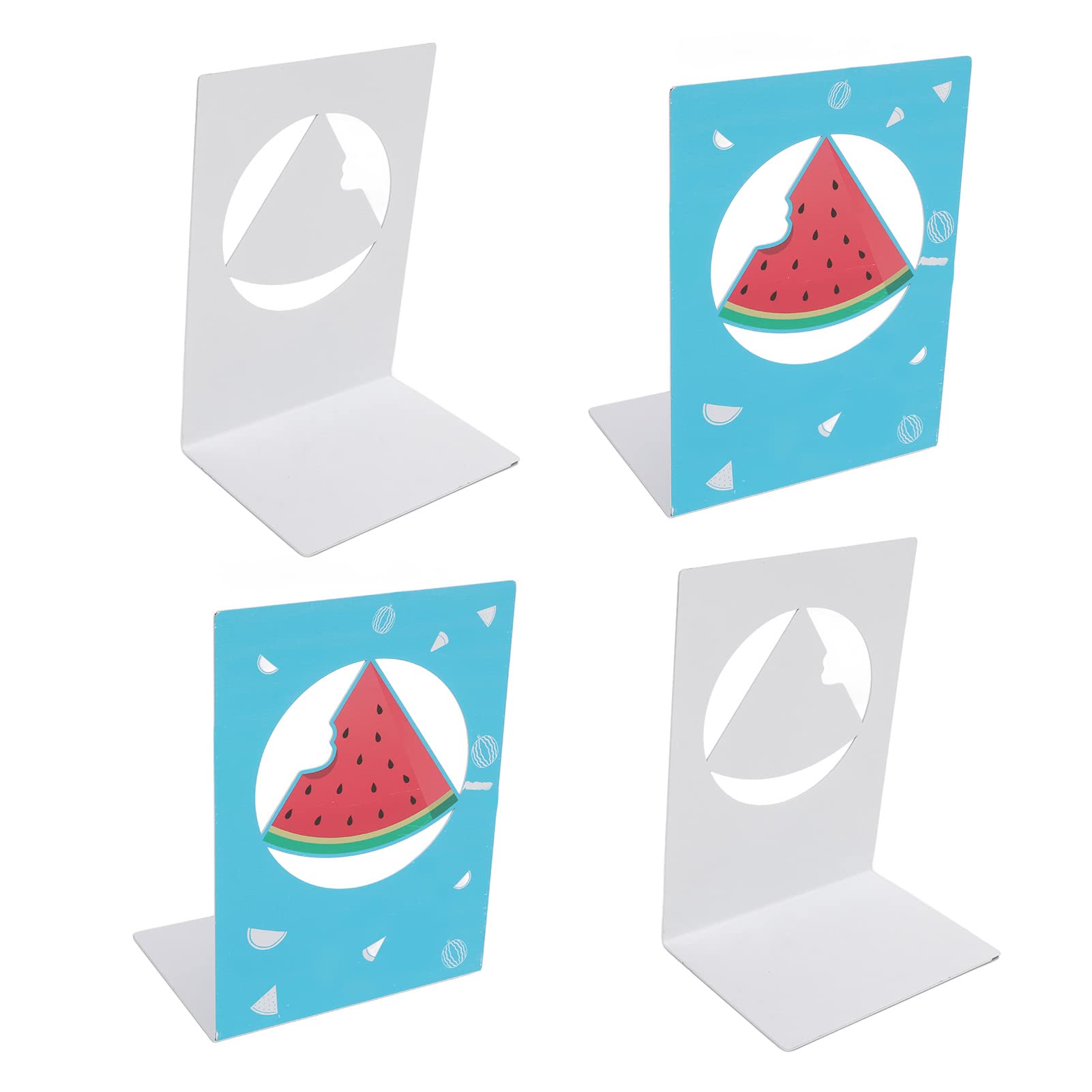 Peacoblue Lot De 2 Serre-livres En Métal Pour étagères Décoratives, 13,5 X 10,9 X 17,8 Cm, Moderne, Créatif, Très Résistant Pour étagère De Bureau, 1 Paire