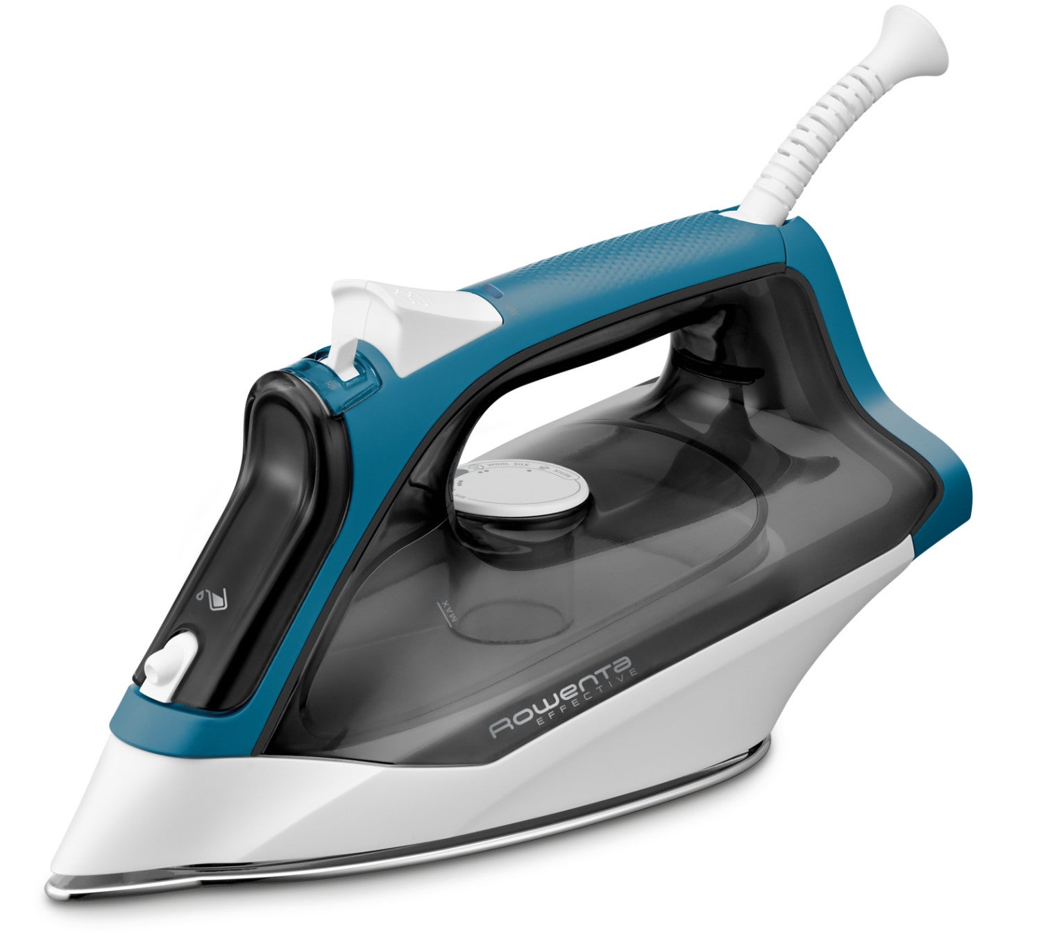 Plancha Plancha de vapor acero inoxidable Vapor continuo 30 g/min ROWENTA DX1550D1 | azul, negro y blanco, Blanco