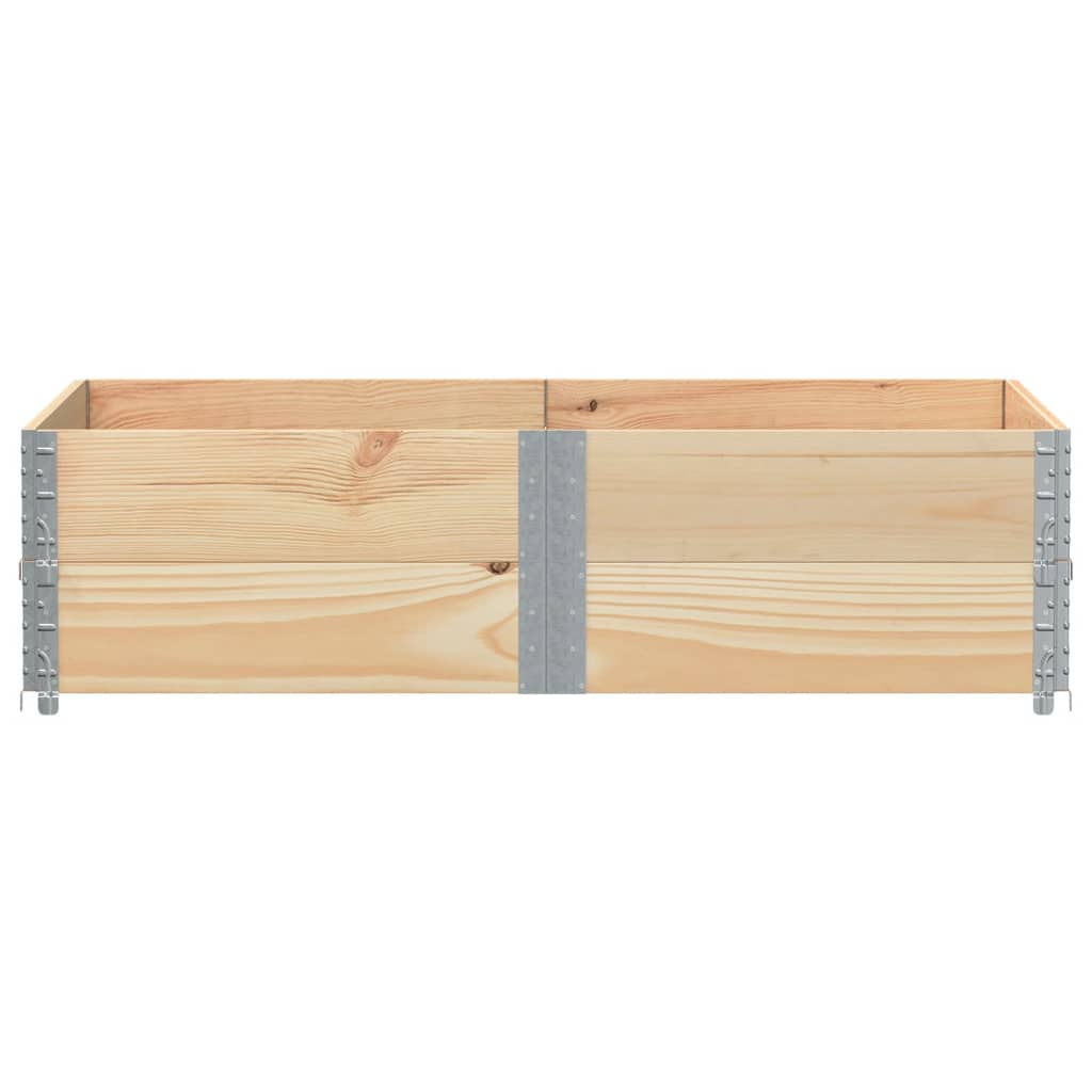 Jardinière bac lit surélevé plantes fleurs terrasse jardin 150 x 100 cm bois de pin massif marron 02_0037416 - 2