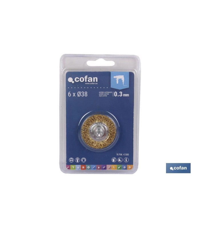 Spazzola A Disco Con Fili In Ottone - Utensileria Revelli - Foto 9