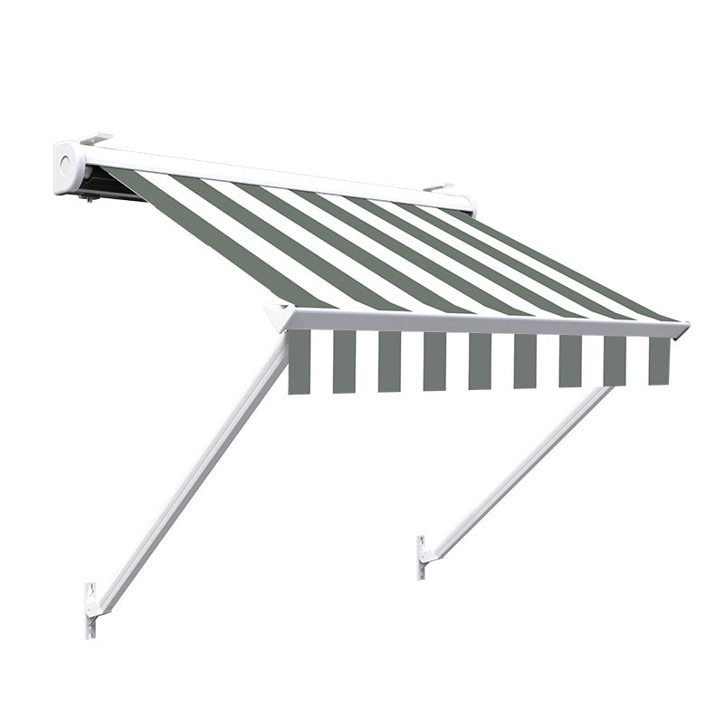 Store à projection avec coffre 140 x 70 cm de fenêtre - Blanc gris - 3