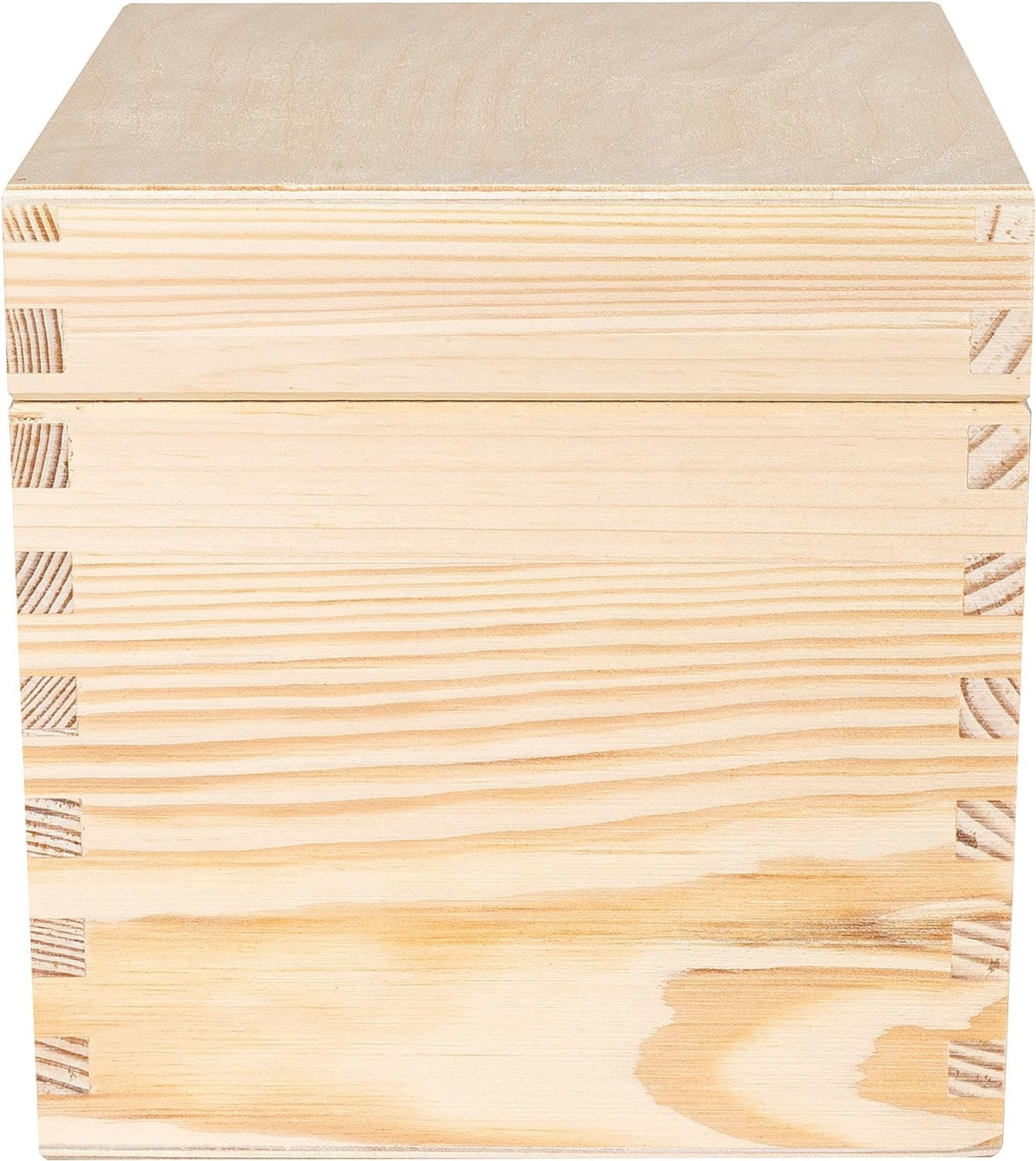 Scatola In Legno 16x16x16 Cm Con Coperchio - Per Decoupage, Oggetti, Gioielli - Foto 9