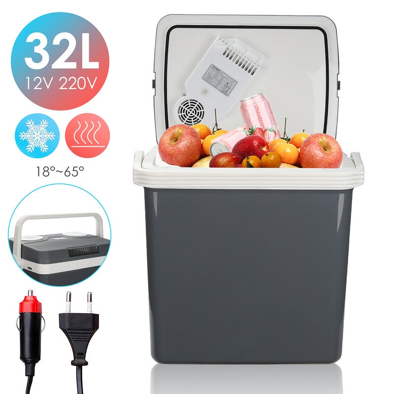 Glacière électrique INCAR 28L - 12V/230V, Pour Voiture, Camping-car, Bateau, Fonction Refroidissement Et Maintien Au Frais - 8