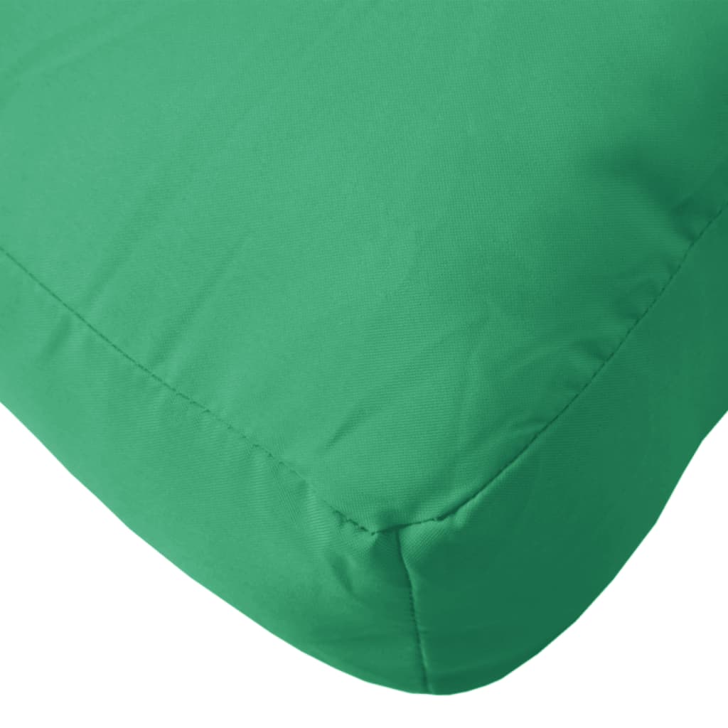 Cojines para palets 2 unidades tela verde v0669 50 x 50 x 12 cm / Verde - 7