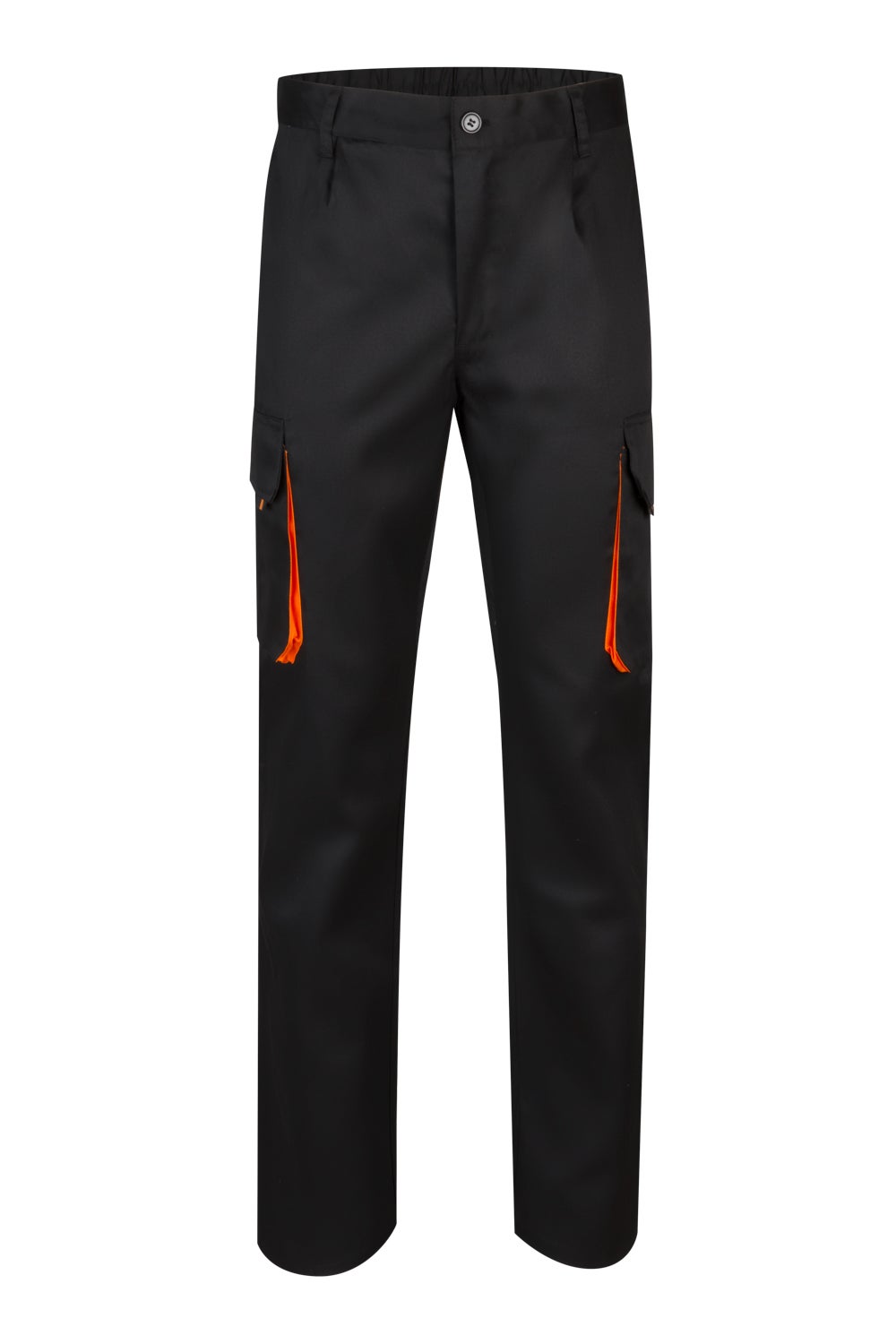 Pantalon multipoches bicolore VELILLA Noir / Orange 36 - 2