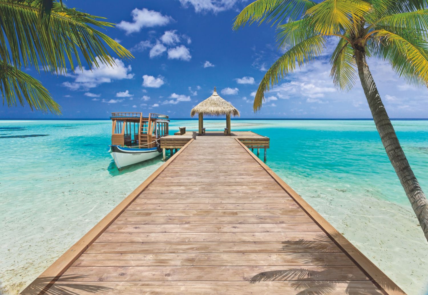 Fotomural playa azul y verde - 368 x 254 cm - komar