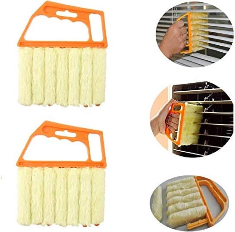 Lot De 2 Brosses Nettoyage Stores Vénitiens MeteoraPrime - Brosse 7 Lamelles Pour Stores, Claviers, Voiture