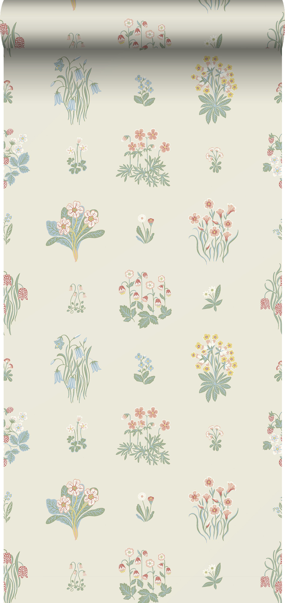 Tapeta kwiaty zielonymIw wielu kolorach - 53 cm x 10.05 m - BORASTAPETER