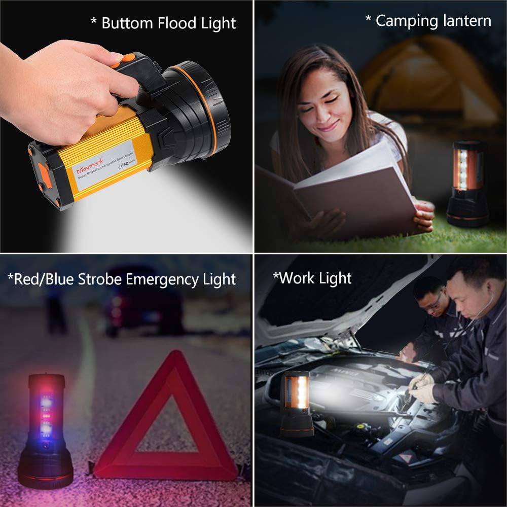 Lampe Torche Rechargeable Magnétique - LED COB 240 Lumens - Lampe De Poche USB - Pour Garage, Camping, Urgence