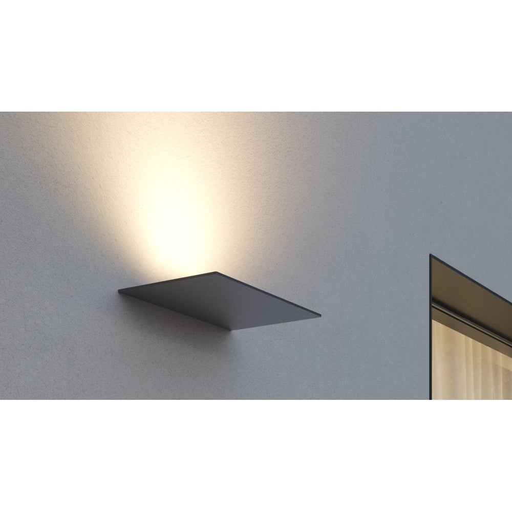 Applique Da Parete LED Cubo 40W 4000 Lumen: Luce Up&Down Regolabile, IP65, Colore Corten 3000K
